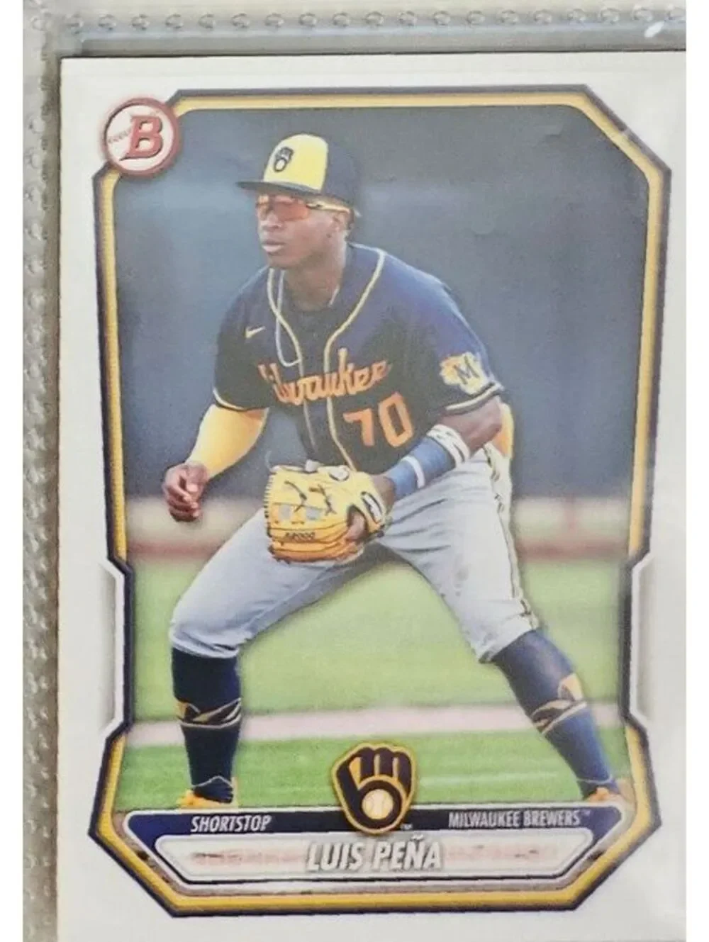 Luis Pena - 2026 Bowman #BP-120 Prospects - Milwaukee Brewers